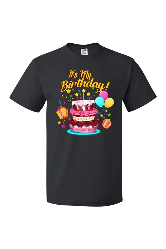 It'S My Birthday T-Shirt Bday Cake Mens Clothing Apparel Tees Unisex S-5XL Hot Trending Shirt, Vintage Birthday Gift