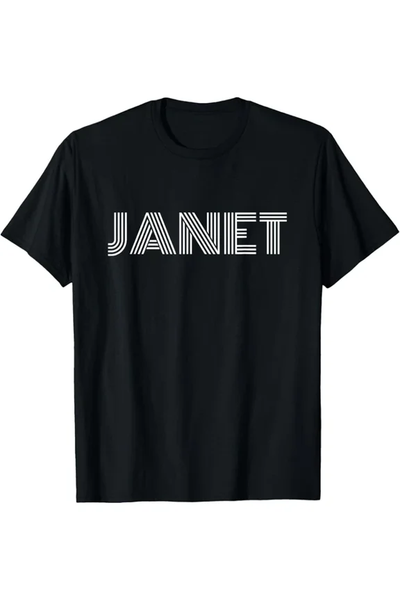 ANUNSHIRT Janet Vintage 70S Font T-Shirt Unisex S-5XL Hot Trending Shirt, Vintage Birthday Gift