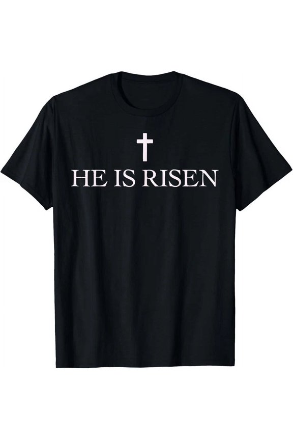 Jesus Christian He Is Risen T-Shirt Unisex S-5XL Hot Trending Shirt, Vintage Birthday Gift
