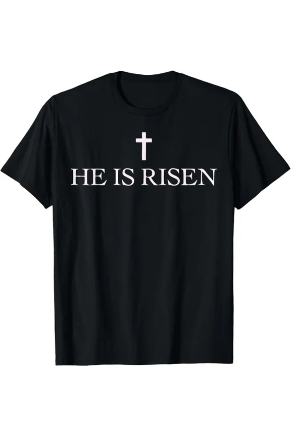 Jesus Christian He Is Risen T-Shirt Unisex S-5XL Hot Trending Shirt, Vintage Birthday Gift