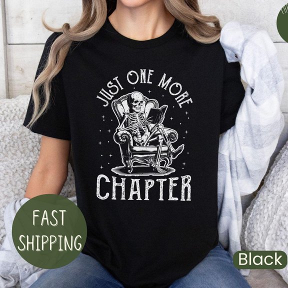 ANUNSHIRT Just One More Chapter Shirt, Bookworm T-Shirt, Book Lover Shirts, Bookworm Gifts, Reading Teacher Shirt, Reading Shirt, Book Club Shirts Unisex S-5XL Hot Trending Shirt