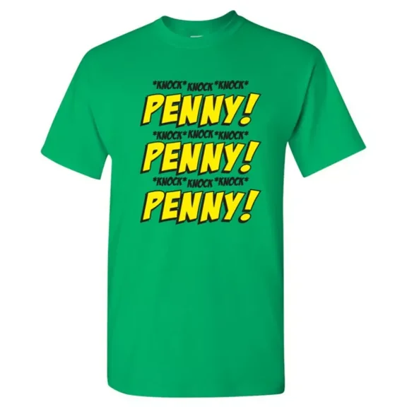 ANUNSHIRT Knock Knock Knock Penny! Funny Sheldon Quote TV Show T Shirt Unisex S-5XL Hot Trending Shirt, Vintage Birthday Gift