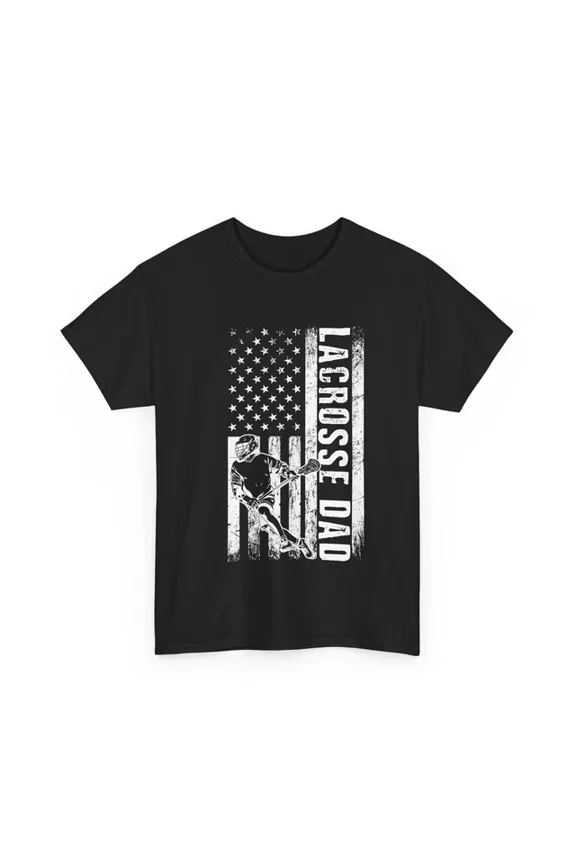 Lacrosse Dad Usa Flag Shirt, Lacrosse Player Sports Lovers Father'S Day Unisex S-5XL Hot Trending Shirt, Vintage Birthday Gift