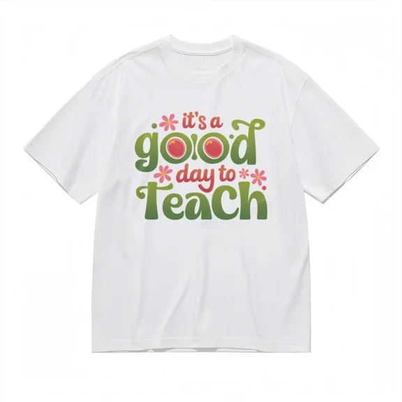 ANUNSHIRT Men'S Slight Stretch Comfy Classic T-Shirt Teaching Motto Apple Theme Design Tee Unisex S-5XL Hot Trending Shirt, Vintage Birthday Gift