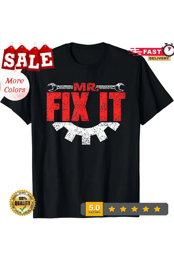 Mr Fix It Handyman Tinkerer Fixing Repair Vintage T-Shirt Vx Unisex S-5XL Hot Trending Shirt, Vintage Birthday Gift