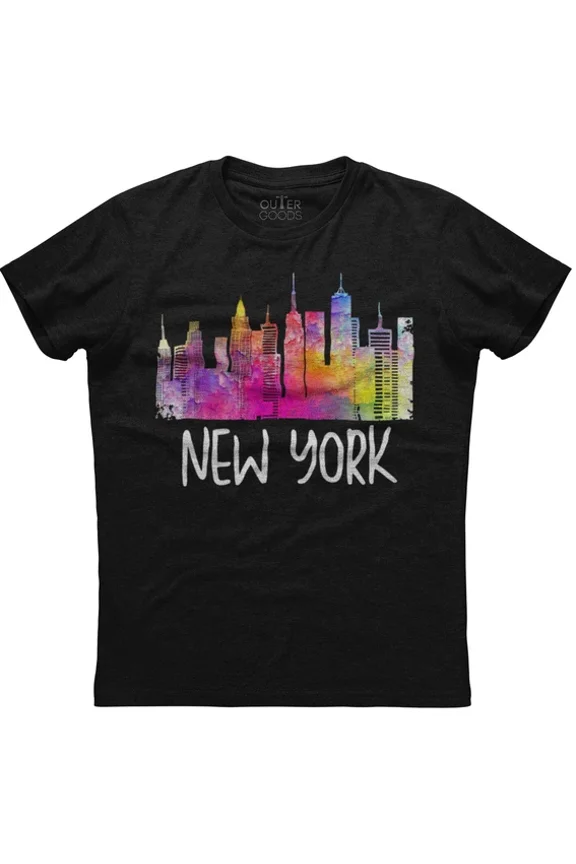 New York City Skyline Art Souvenir Travel T-Shirt Unisex S-5XL Hot Trending Shirt, Vintage Birthday Gift