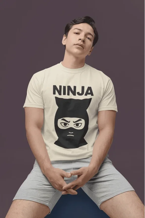 Ninja T-Shirt Cool Stealth Mask Tee Martial Arts Graphic Design Unisex S-5XL Hot Trending Shirt, Vintage Birthday Gift