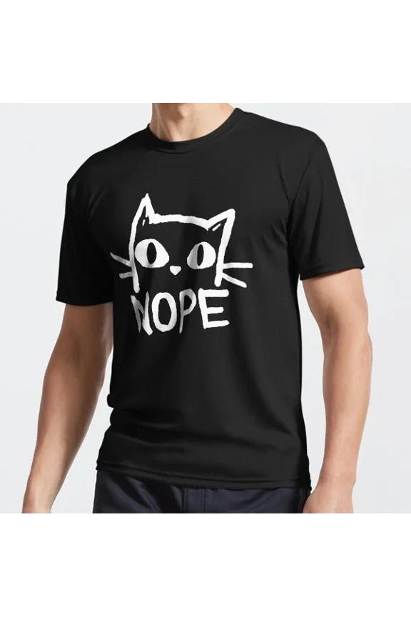 Nope Funny Cat T-Shirt Unisex S-5XL Hot Trending Shirt, Vintage Birthday Gift