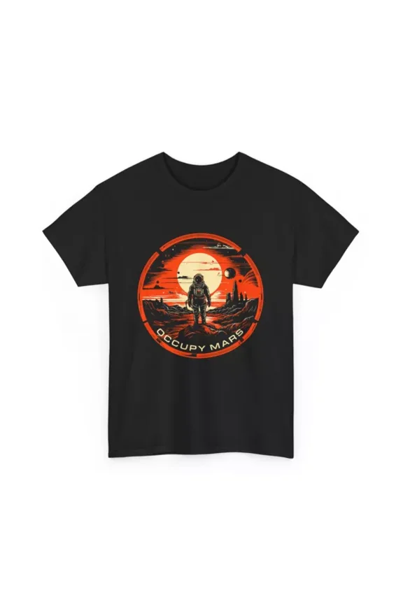 Occupy Mars T-Shirt, Terraforming Space Explorer Astronaut T-Shirt Unisex S-5XL Hot Trending Shirt, Vintage Birthday Gift