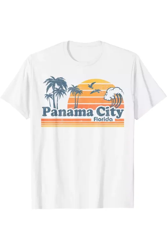 Panama City Beach Florida Vintage Spring Break 70S Retro T-Shirt Unisex S-5XL Hot Trending Shirt, Vintage Birthday Gift