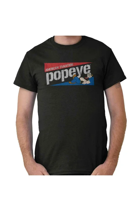 Popeye Retro Vintage Cartoon Character Gift Womens Or Mens Crewneck T Shirt Unisex S-5XL Hot Trending Shirt, Vintage Birthday Gift