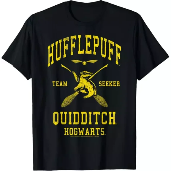 ANUNSHIRT Potter Hufflepuff Quidditch Team Seeker T-Shirt Unisex S-5XL Hot Trending Shirt, Vintage Birthday Gift