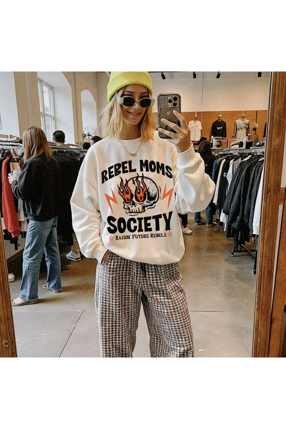 Rebel Moms Society Shirt, Distressed Motherhood Shirt, Feral Mom Club Apparel, Momma Clothing, Mothers Day Gift, Raising Hellions Shirt Unisex S-5XL Hot Trending Shirt