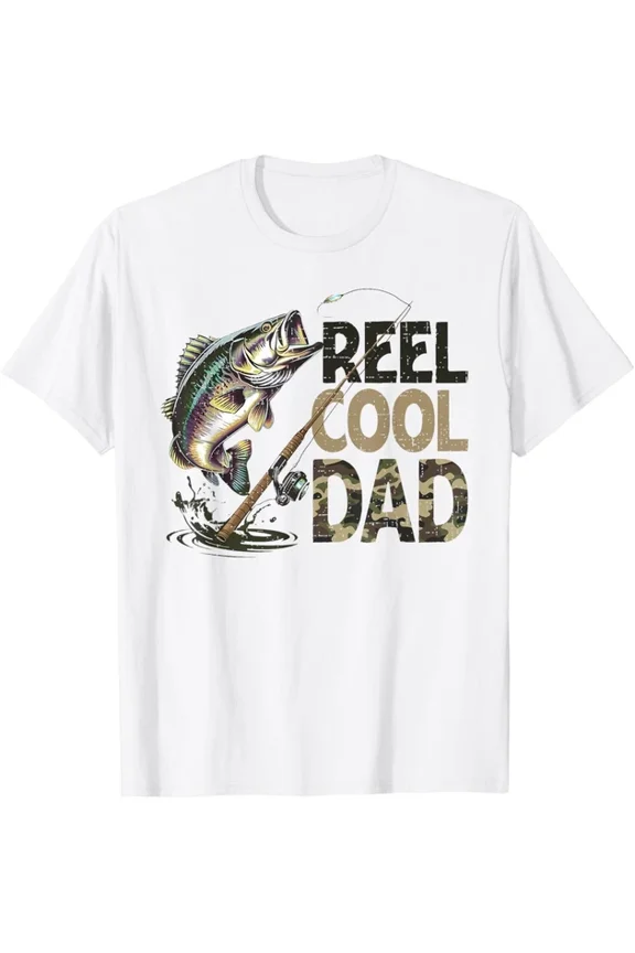 Reel Cool Dad Fishing Papa Father'S Day Fisherman Fish T-Shirt Unisex S-5XL Hot Trending Shirt, Vintage Birthday Gift