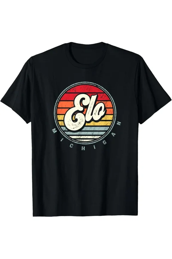 ANUNSHIRT Retro Elo Home State Cool 70S Style Sunset T-Shirt Unisex S-5XL Hot Trending Shirt, Vintage Birthday Gift