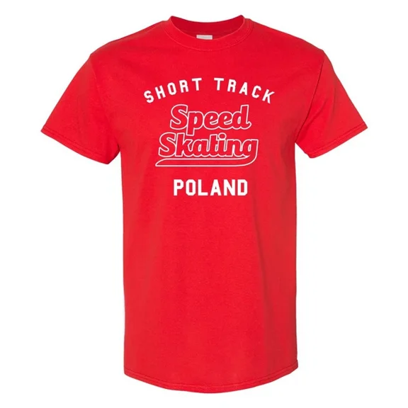ANUNSHIRT Short Track Speed Skating Poland - Winter T-Shirt Unisex S-5XL Hot Trending Shirt, Vintage Birthday Gift
