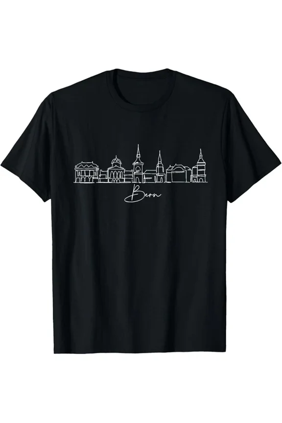 ANUNSHIRT Switzerland Bern City Skyline T-Shirt Unisex S-5XL Hot Trending Shirt, Vintage Birthday Gift
