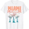 thumbnail image 1 of ANUNSHIRT Tropical Summer Vacation Palm Trees Miami Beach Florida T-Shirt Unisex S-5XL Hot Trending Shirt, Vintage Birthday Gift, 1 of 3