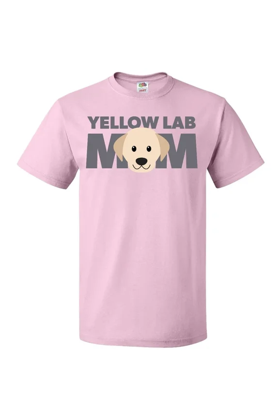 Yellow Lab Mom T-Shirt Pets Dog Puppy Parent Labrador Retriever Mens Unisex S-5XL Hot Trending Shirt, Vintage Birthday Gift