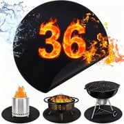 ANUNU 36in Under Grill Mat for Outdoor Grill,ndoor Fireplace/Fire Pit Mat