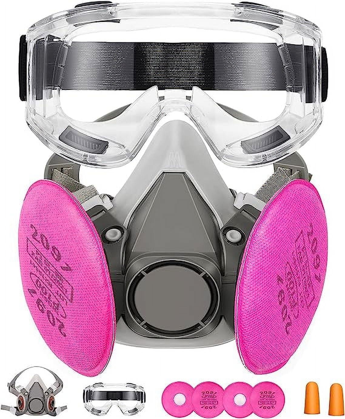 ANUNU Reusable Half-Face Respirator 6200, Silicone