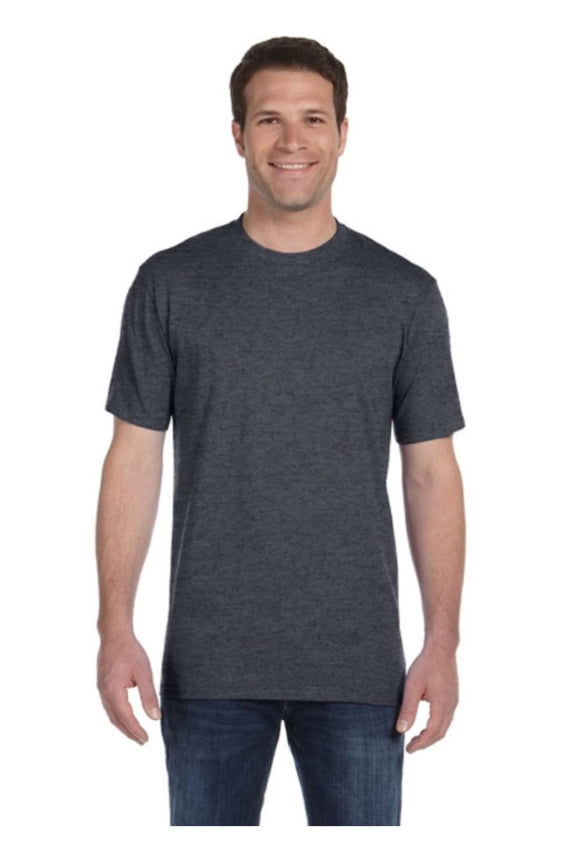 780 Adult Midweight Ringspun T-Shirt Heather Dark Grey S