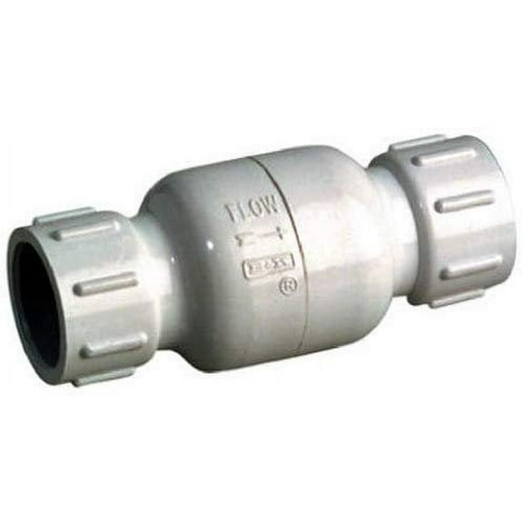 Anvil International PVC Check Valve 101-108 - White, Easy Installation - 2 In
