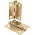 thumbnail image 1 of ANVIL MARK® BUTT HINGE, SQUARE, 2-1/2 IN., BRASS PLATED per 22 Pack, 1 of 1