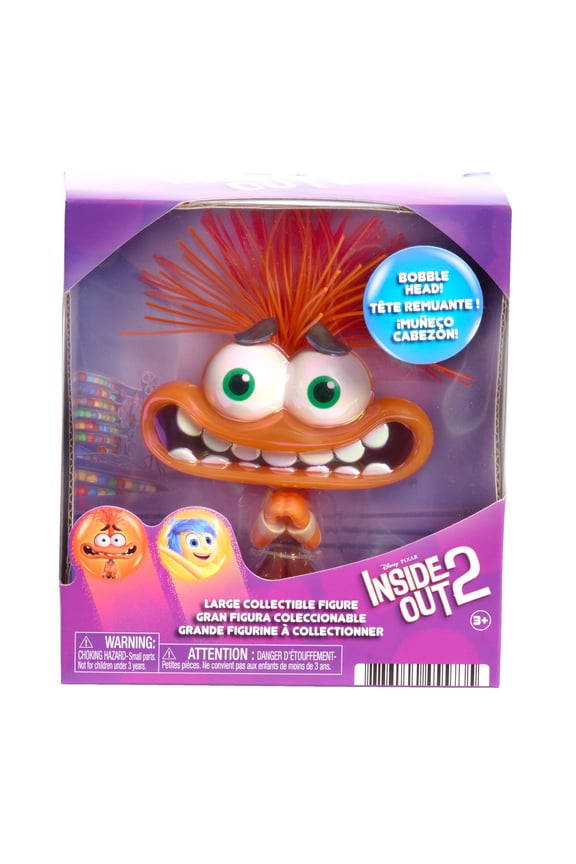 Disney and Pixar Inside Out 2 Collectible Anxiety Bobblehead Figure toy for Kids Ages 3+