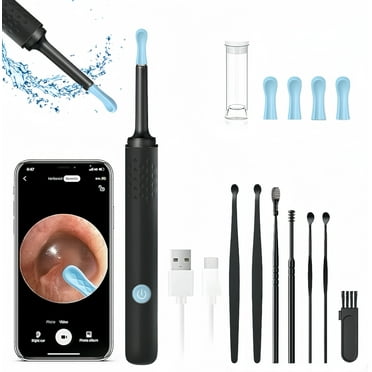 ANXILOK Earwax Remover, Portable Wireless Otoscope, 1080P HD Camera, Wireless Otoscope, 7 Piece