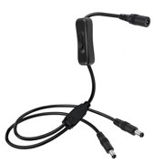 ANXPTIME Y Splitter Cord 1xFemale to 2xMale DC5521/5525 Power Cable Wire for LED Light