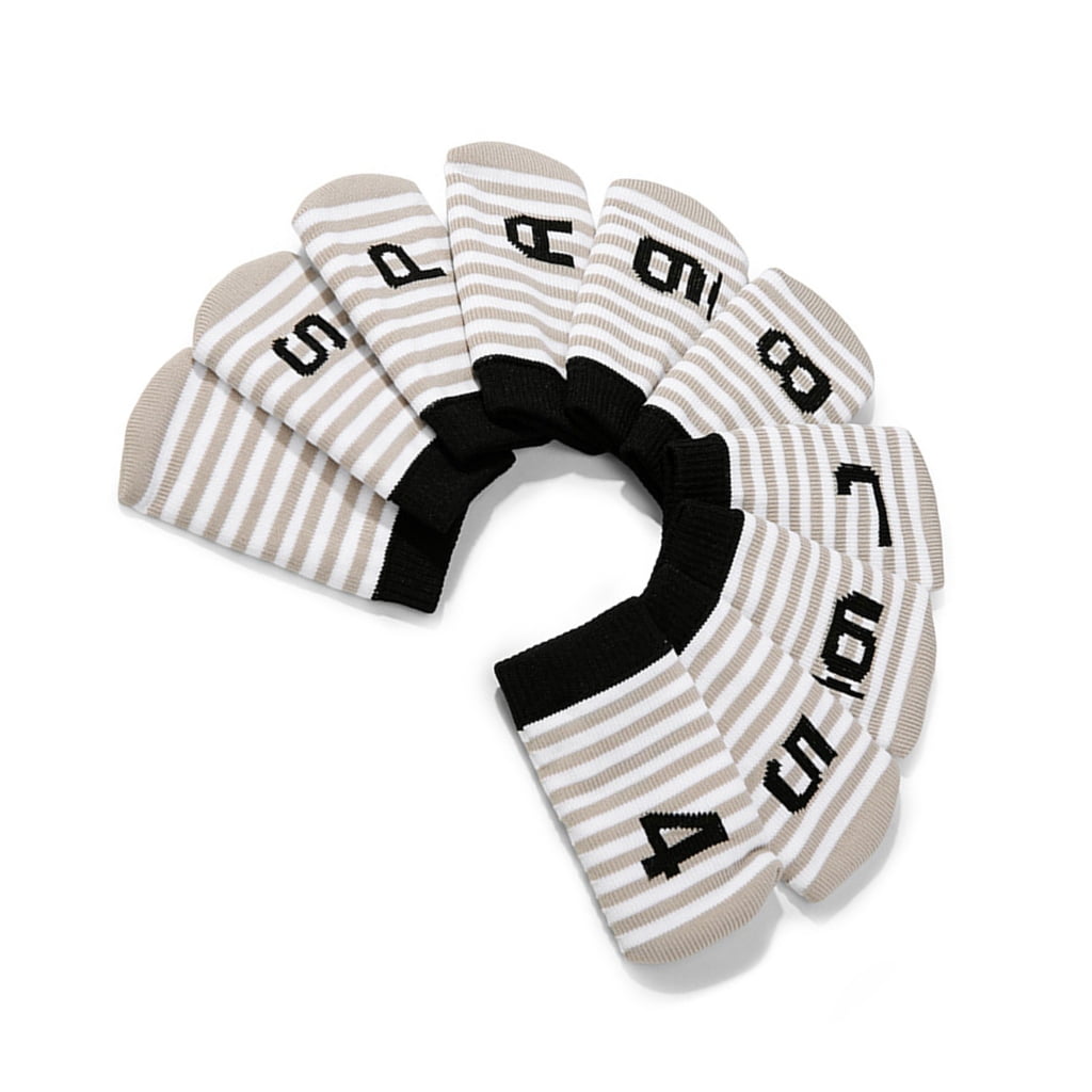 ANXPTIME 10Pcs Golfing Club Putter Headcover Knitted Mallet Putter Cover for Enthusiasts