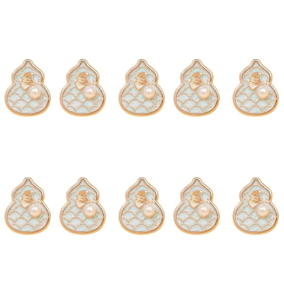ANXPTIME 10Pcs Gourd Shaped Buttons Decorative Sewing Buttons Fasteners For Clothing