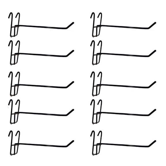 ANXPTIME 10pcs Pegboard Hooks Reusable Mesh Panel Hangers Wear-Resistant Storage Hook