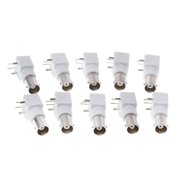 ANXPTIME 10x PC Board PCB Mount Right Angle BNC Female Jack With Bulkhead Connector