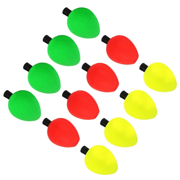 ANXPTIME 12pcs Foam Strikes Indicators Float Floating Bobber Indicator for Trout