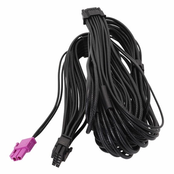 ANXPTIME 16Pin to 12VHPWR Power Cable 70Cm Sleeved GPU Power Wire for Gaming PC Assembly, Internal Video Card Cable with Two Ends, Black Cable