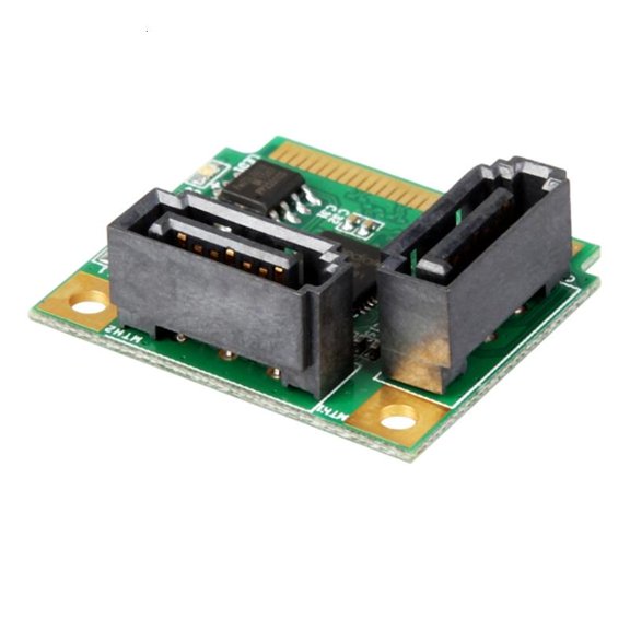 ANXPTIME 2 Port SATA3 Small PCIe Expansion Card Support RAID0/1 ASM1061R 6Gbps
