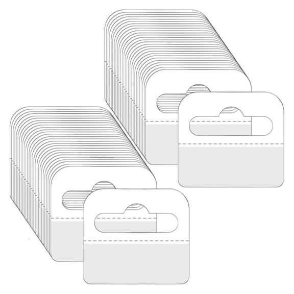 ANXPTIME 200 Pieces Removable Adhesive Hooks PVC Wall Mount Labels Ideal For Renters