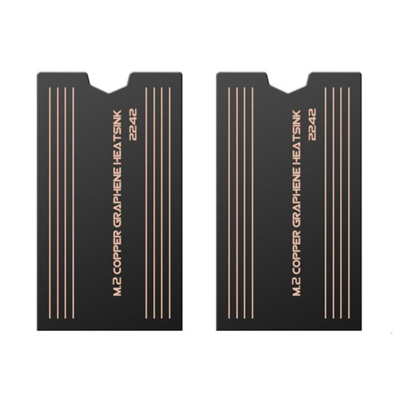 ANXPTIME 2242 SSD Cooling Vest, Metal Heat Sink Cooling Vest Plates Radiators