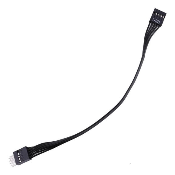 ANXPTIME 24AWG Computer 9-Pin Male To Female Connection Flat Cable Usb 9-Pin Extension