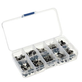 ANXPTIME 250 PNPs NPN General Purpose Transistors Assortment Kit for Circuit Design and Sound Amplification Projects