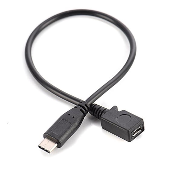 ANXPTIME 27cm Data Cable TypeC Charging Cord UsbC Male to Micro USB Female Converter