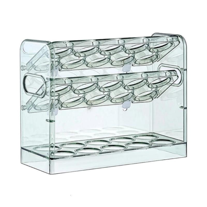 ANXPTIME 3 Layer Eggs Tray Organizers Keep Eggs Safe And Visible In Fridge