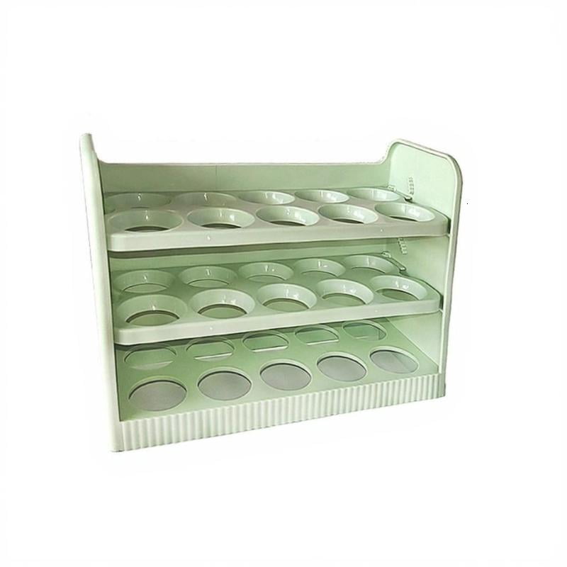 ANXPTIME 3 Layer Eggs Tray Organizers Keep Eggs Safe And Visible In Fridge