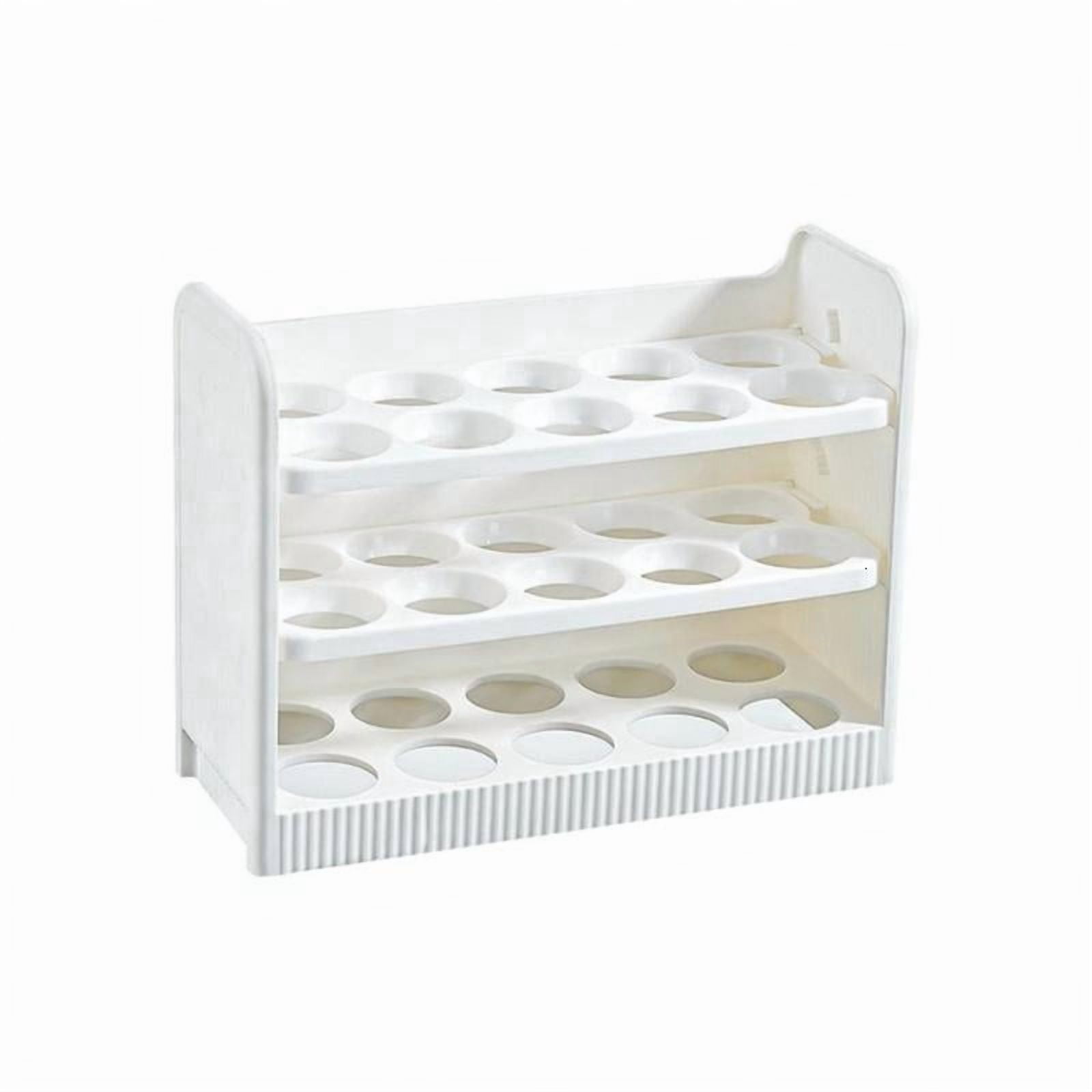 ANXPTIME 3 Layer Eggs Tray Organizers Keep Eggs Safe And Visible In Fridge