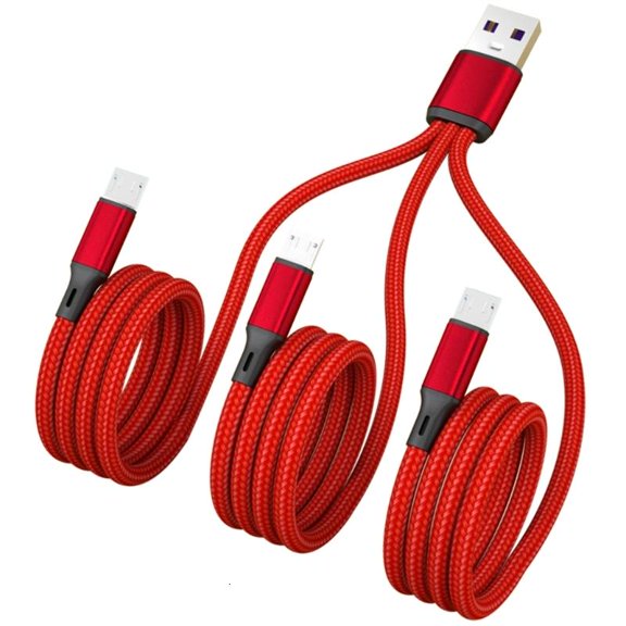 ANXPTIME 3 in 1 USB2.0 MicroUSB Charging Cable for Phones Tablets Pads Power Supply