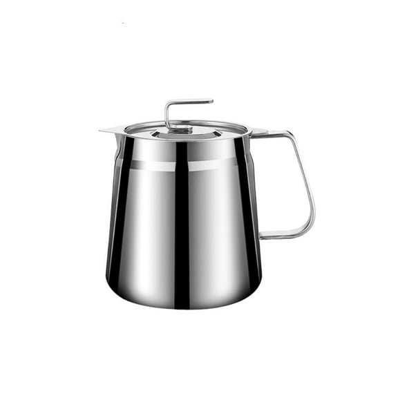 ANXPTIME 304 Stainless Steel Oil Filter Pot With Strainer and Lid For Kitchen Cooking