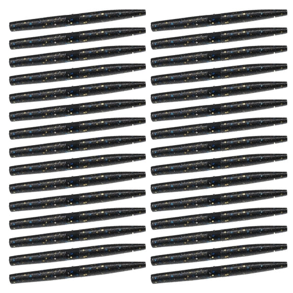 ANXPTIME 30Pcs Artificial Baits Soft PVC Stick Baits Salt Scent Soft Fishing Lures