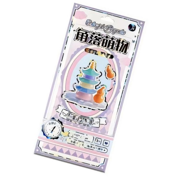 ANXPTIME 3D Puffer Sticker Decorative Sticker Stackable Bubble Decal Embossed Sticker